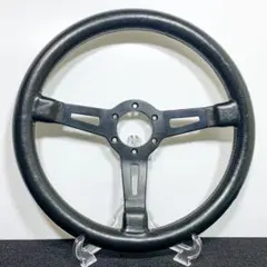 ハンドル ステアリング 革巻き 王冠の刻印 34.5パイ 当時物 旧車 ハンドル ステアリング 革巻き 王冠の刻印 34.5パイ 当時物 旧車