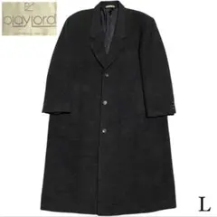 【PlayLord】マキシ丈ウールロングチェスターコート AW ブラック L