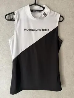 新品タグ付】RUSSELUNO ノースリーブポロシャツ ルチャ チェッカー柄
