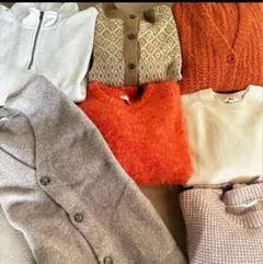 冬物処分　GU Samansa Mos2 ニット カーディガン スウェット