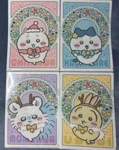 ちいかわハチワレうさぎモモンガクリアファイルセブンイレブンエニマイくじ４枚セット