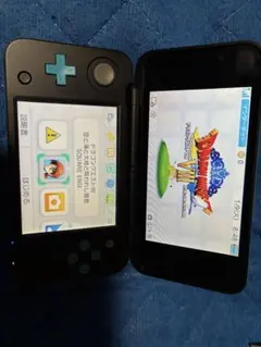 New 2DS LL 本体 黒、青とドラクエ8