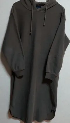 ★Im-party★ フード付き★ロングワンピース★ ダークブラウン★3Ｌサイズ