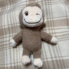 おさるのジョージ ぬいぐるみ マスコット　ウインク