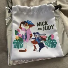 送料込み ズートピア2 巾着TROPICAL ZOOTOPIA ジュディ＆ニック