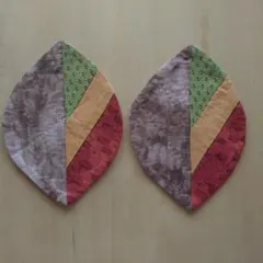 ハンドメイド　パッチワーク　コースター