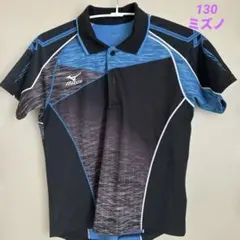 MIZUNO テニスウェア ポロシャツ ブルー ブラックのサムネイル