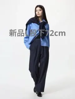 タック ワイドパンツ