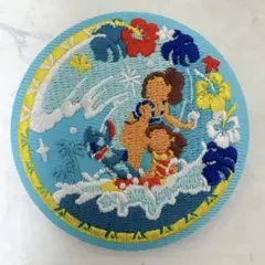 ディズニー刺繍缶バッジ2 リロアンドスティッチ