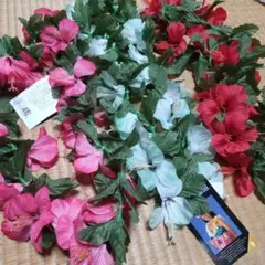 Aloha Hawaii Lei! ハイビスカスレイ3個セット