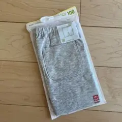 新品未開封　UNIQLO ベビー レギンス グレー 100