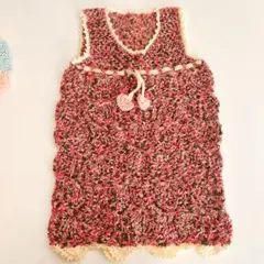 かぎ編みスタイルの子供用トップス