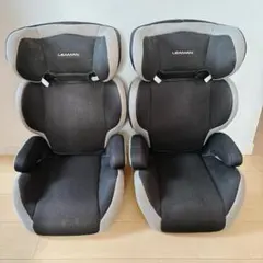 LEAMAN リーマン ジュニアシート 2個セット　黒　ブラック　モノトーン