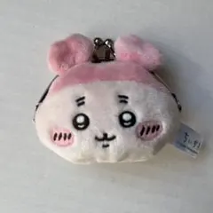 ちいかわ ぬいぐるみ　小物入れ がまぐちピンク