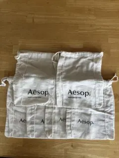 イソップ　Aesop リネン巾着　６枚セット