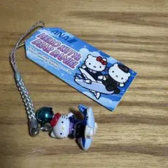 【送料無料】ご当地キティ ANA 飛行機 根付けストラップ ハローキティ