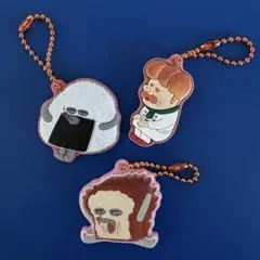 パンどろぼう ラバーチャーム キーホルダー 3個SET