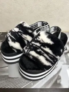 冬 UGG アグ サンダル ファー サンダル厚底 5cm 23cm