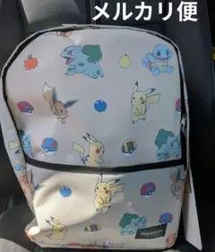 【新品】ポケモン　リュック　プラチナムザッカ　カントー地方　ベージュ系