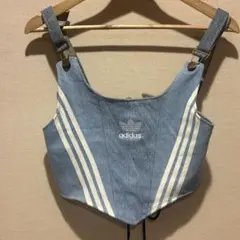 【リメイク品】adidas デニムビスチェ
