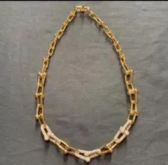 ゴールドリンクチェーンネックレス　ノンアレルギー