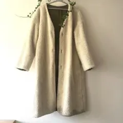 リバーシブル ロングコート