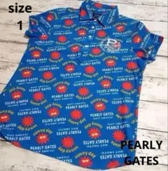 PEARLY GATES　半袖　M　サイズ1　レディース　シャツ　パーリーゲイツ