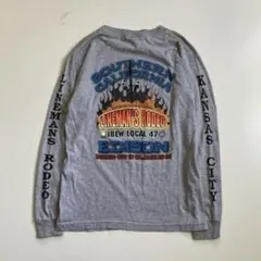 USA製​ vintage ロンT 袖プリント バックプリント バイカー 米国のサムネイル