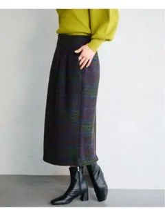 vis チェックスカート