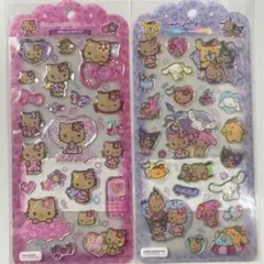 【正規品】ドロップジュエリーシール2点 サンリオ 日焼けキティ