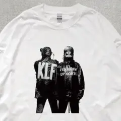 KLF グラフィックプリント フォトプリント リブ付き 長袖 Tシャツ ロンTのサムネイル