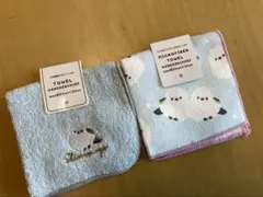 シマエナガ　 タオルハンカチ 2枚セット