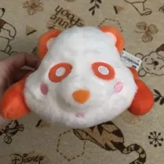 AAA え〜パンダ型ぬいぐるみ キーホルダー付き オレンジ Nissy