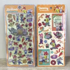 ポッピングフォトシール　ディズニー　ズートピア　プチドロップシール　セット