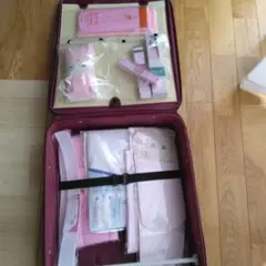 ピンク 着物小物一式 専用ケース入り