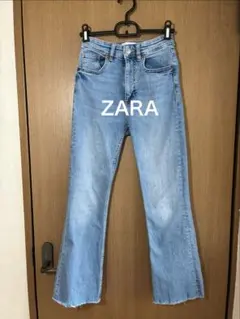 ZARAジーンズ　ストレート　ライトブルー　34