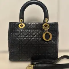 レディディオール　2way ブラック　ハンドバッグ　ショルダー