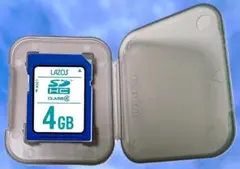 SDHCカード4GB{LAZOS CLASS６ 日本製}⭐️未使用に近い美品⭐️