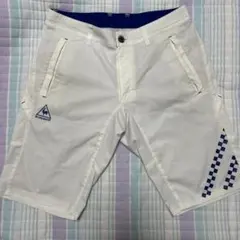 lecoqsportif ゴルフ用ハーフパンツ ホワイト　メンズ