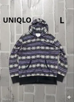 old UNIQLO ダブルジップパーカー Y2K archive ノルディック