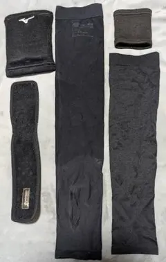 AIRism エアリズム アームカバー ミズノ ファイテン リストバンド 5点