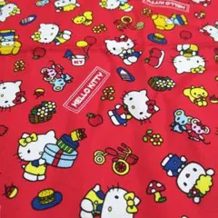ハローキティ　生地　オックス　綿100%　約100×110㎝　2012