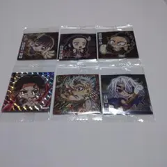 鬼滅の刃ディフォルメシールウエハース13 不死川実弥 極レア 他6枚セット