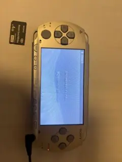 SONY PSP 本体 シルバー 4GBメモリースティック充電器付き