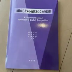 文法から攻める英作文のための15章のサムネイル