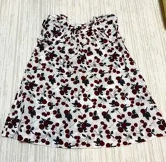 【美品】ボンポワン チェリー柄 ノースリーブブラウス チュニック 12m 80のサムネイル