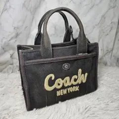 COACH カーゴ20 2way ミニトートバッグ ブラック系