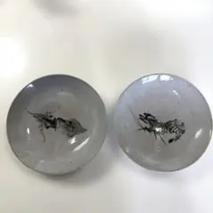 市川清鱗 清麟 清鱗 海の幸 小判皿 皿 2枚のサムネイル