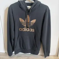 adidas アディダス パーカー ブラック ゴールドS