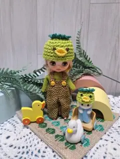 プチブライス ウサギちゃんのかぶりもの 帽子 アウトフィット